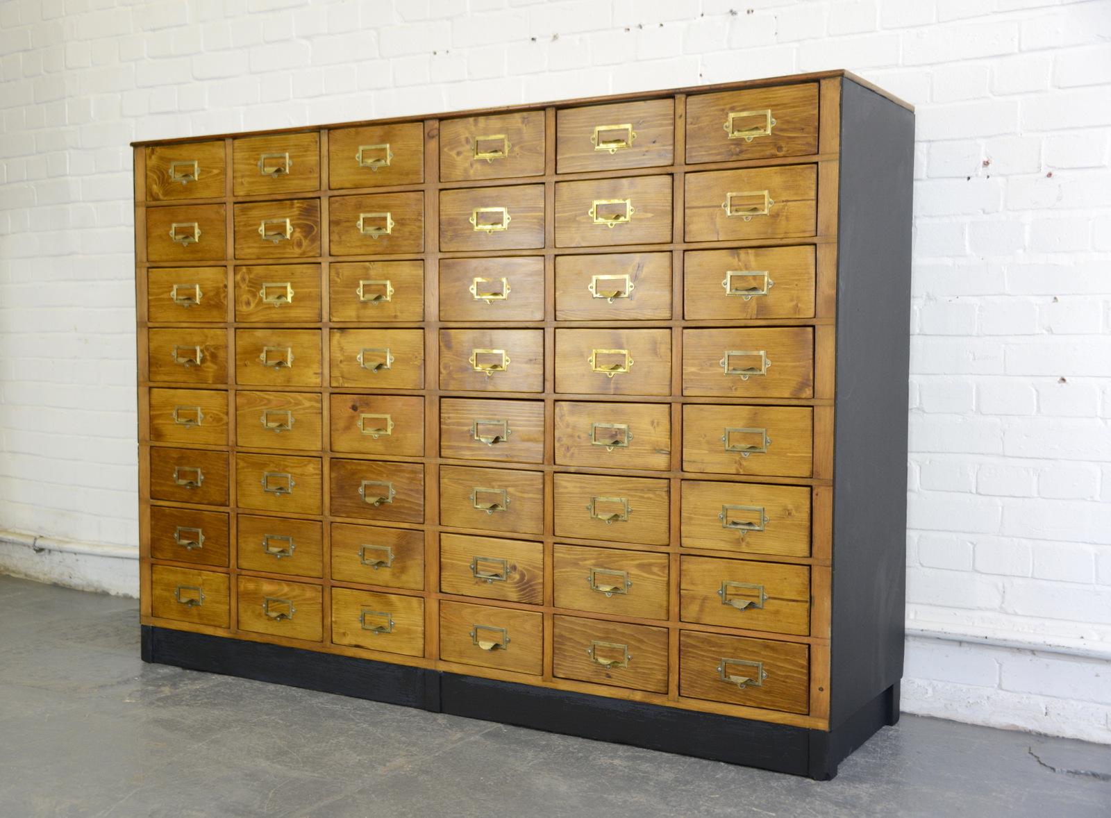 Industrial Oak Drawers from the De Havilland Aerospace Factory