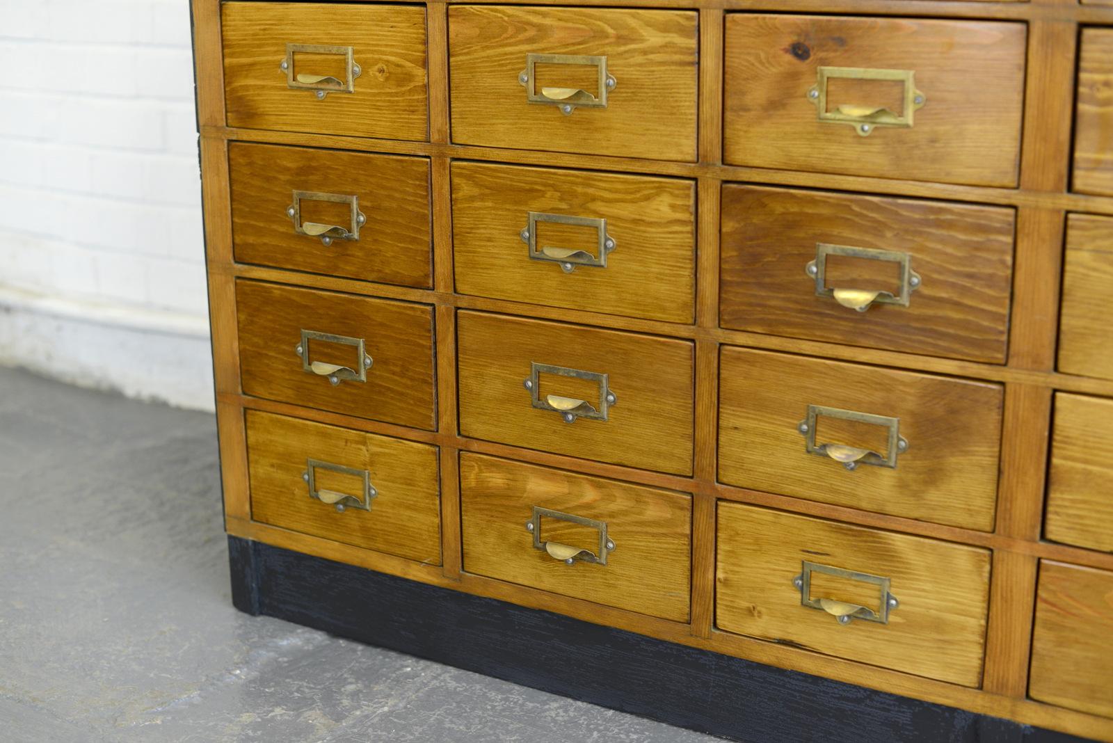 Mid-20th Century Oak Drawers from the De Havilland Aerospace Factory