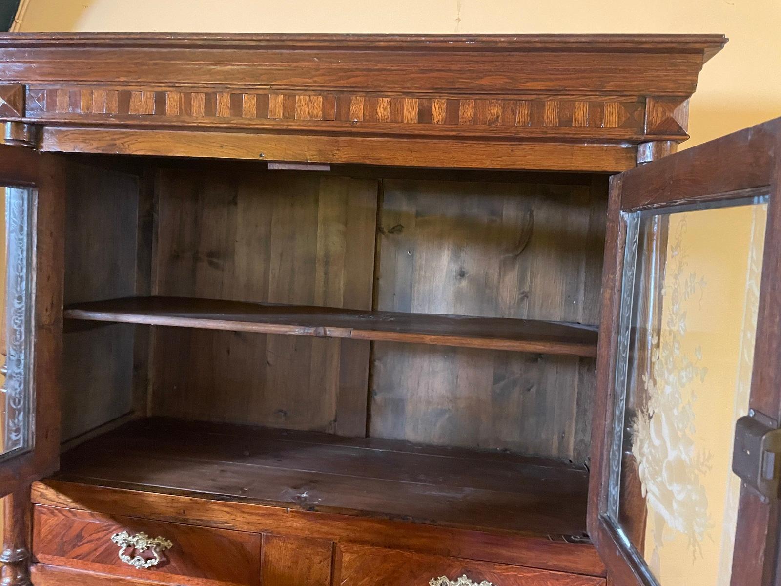 Oak Dresser Art Nouveau Period For Sale 3