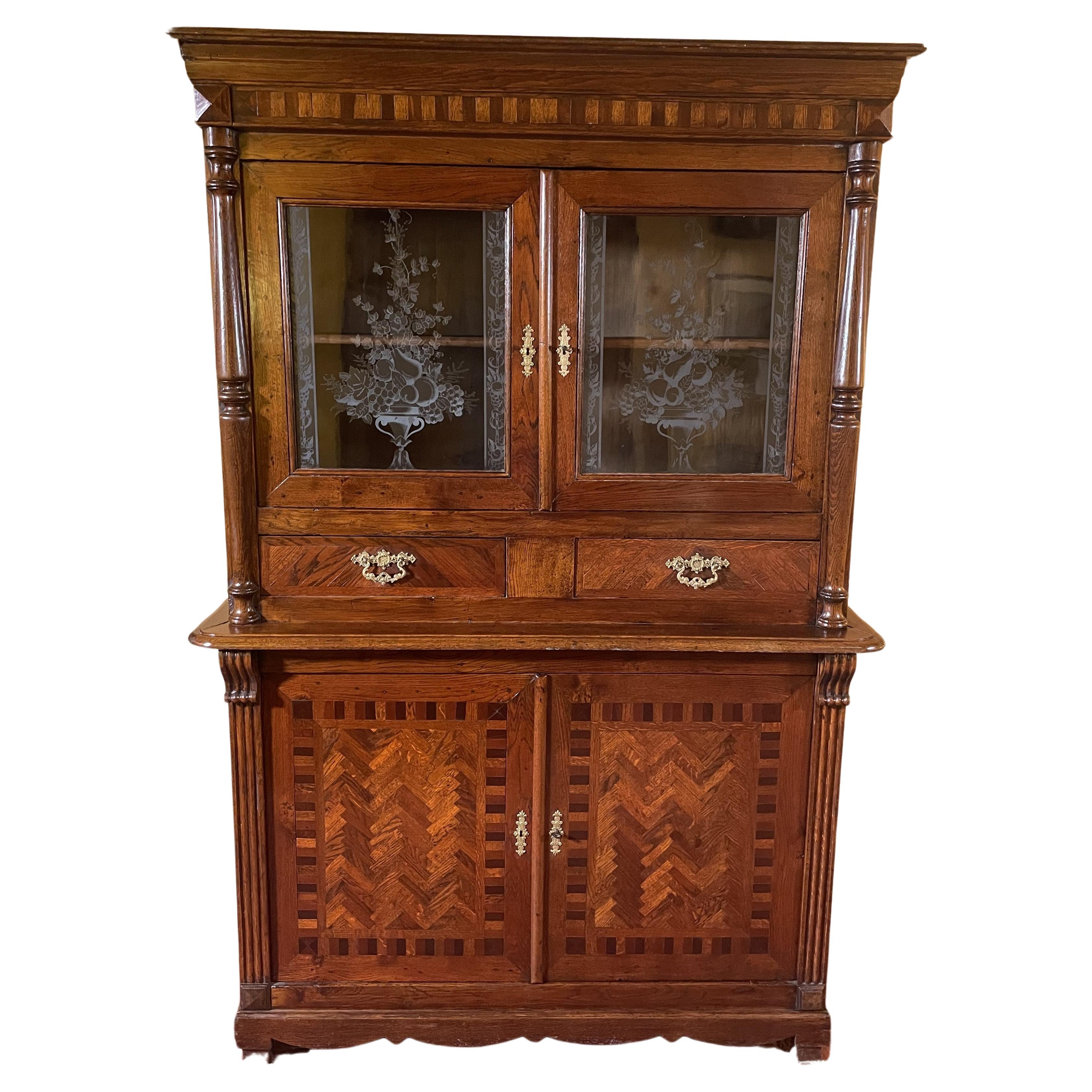 Oak Dresser Art Nouveau Period For Sale