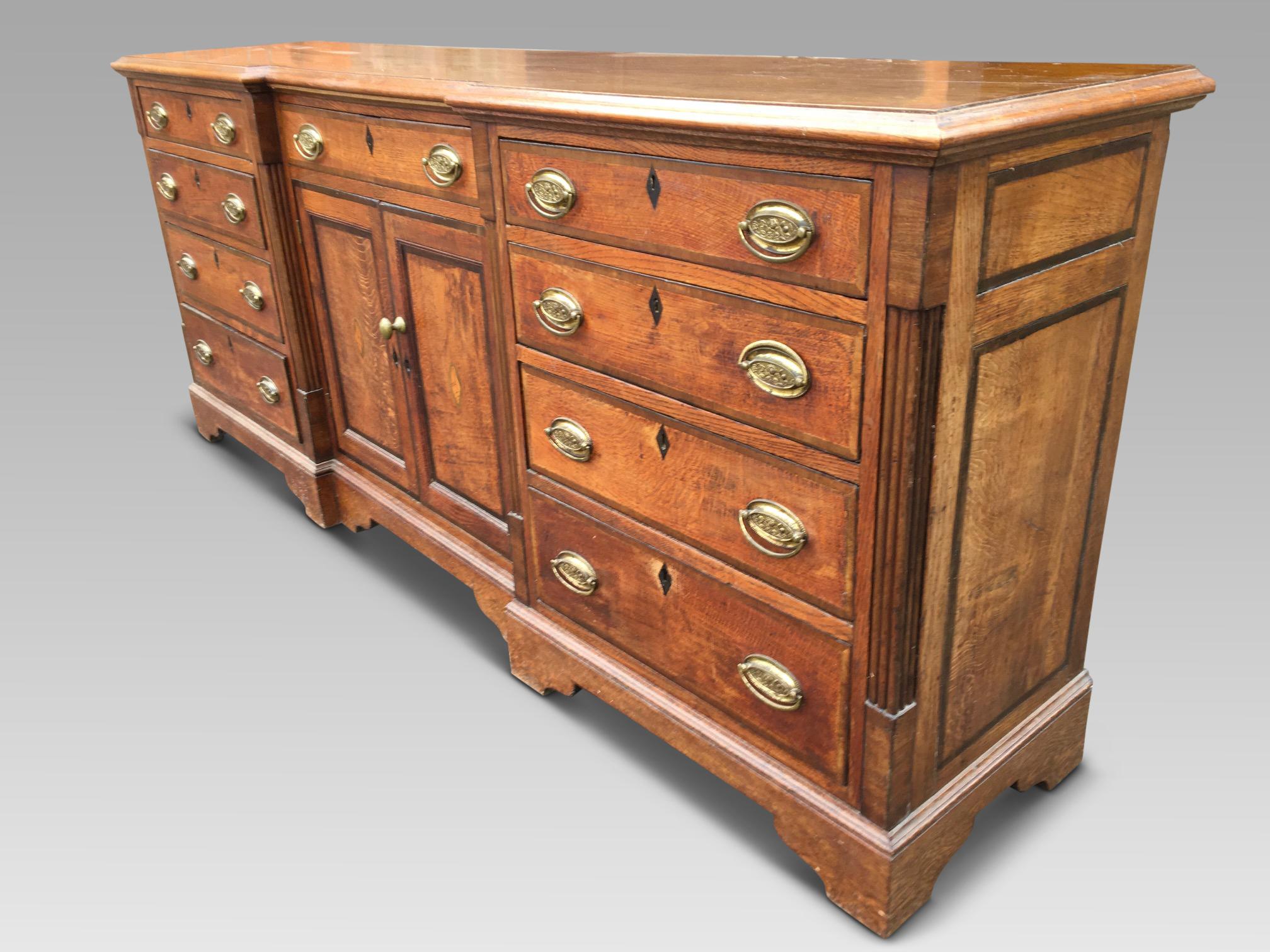 Georgian Oak Dresser Base, C 1820 English