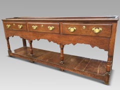 Oak Dresser Base, English, circa 1800
