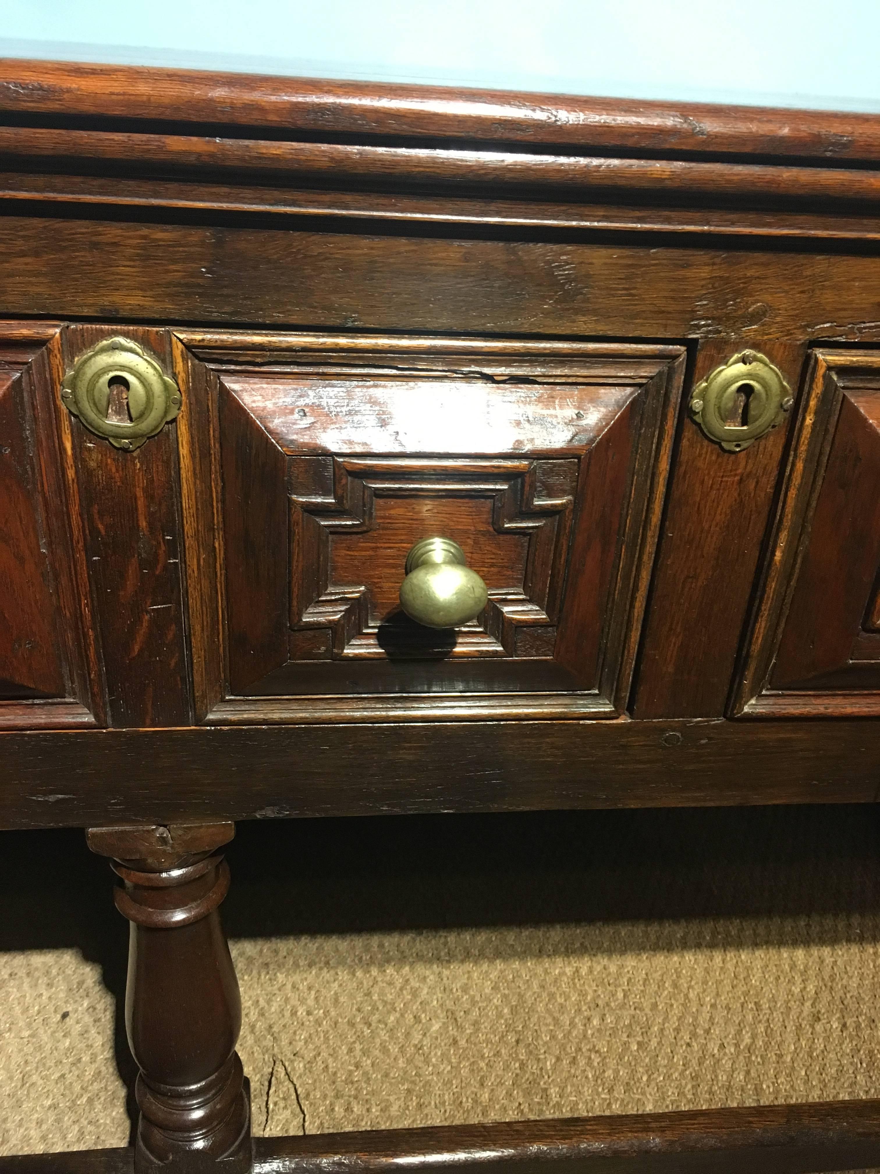 Jacobean Oak Dresser Base