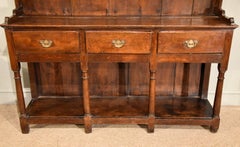 Oak Dresser with Three Drawers from 19th Century