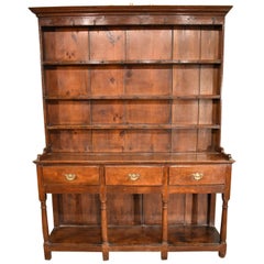 Oak Dresser with Three Drawers from 19th Century