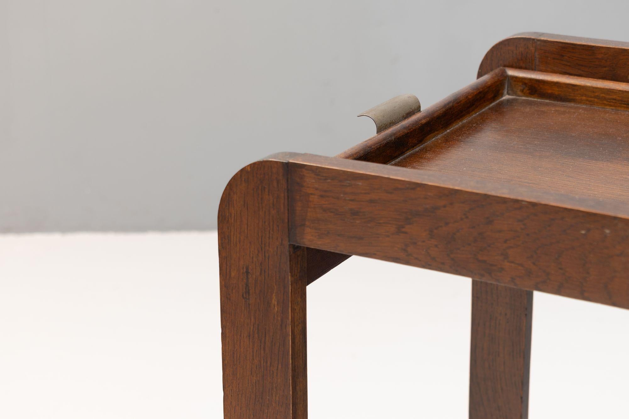 Mid-20th Century Oak Drinks Trolley For Sale