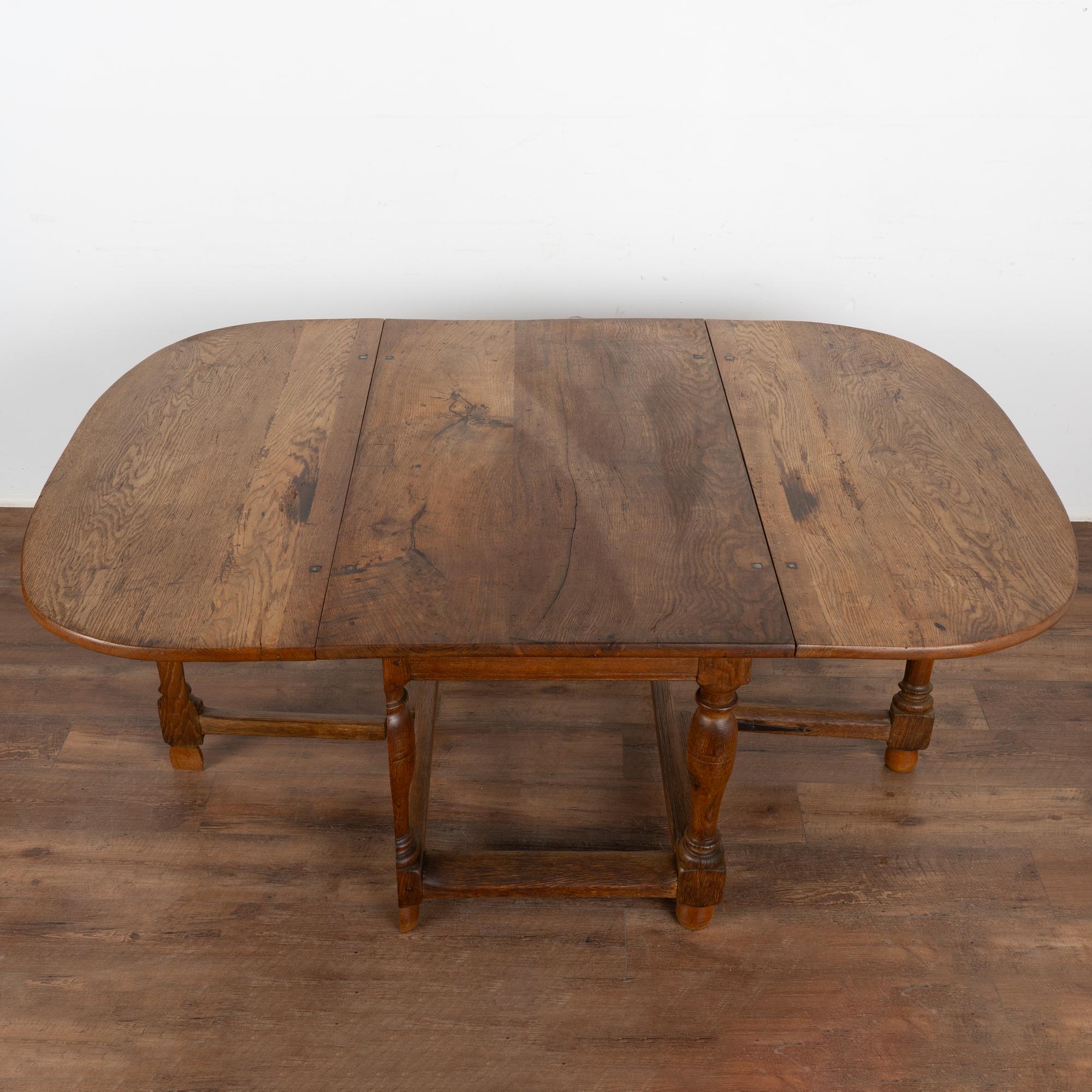 Table de salle à manger à abattant en Oak, Danemark vers 1800 en vente 3