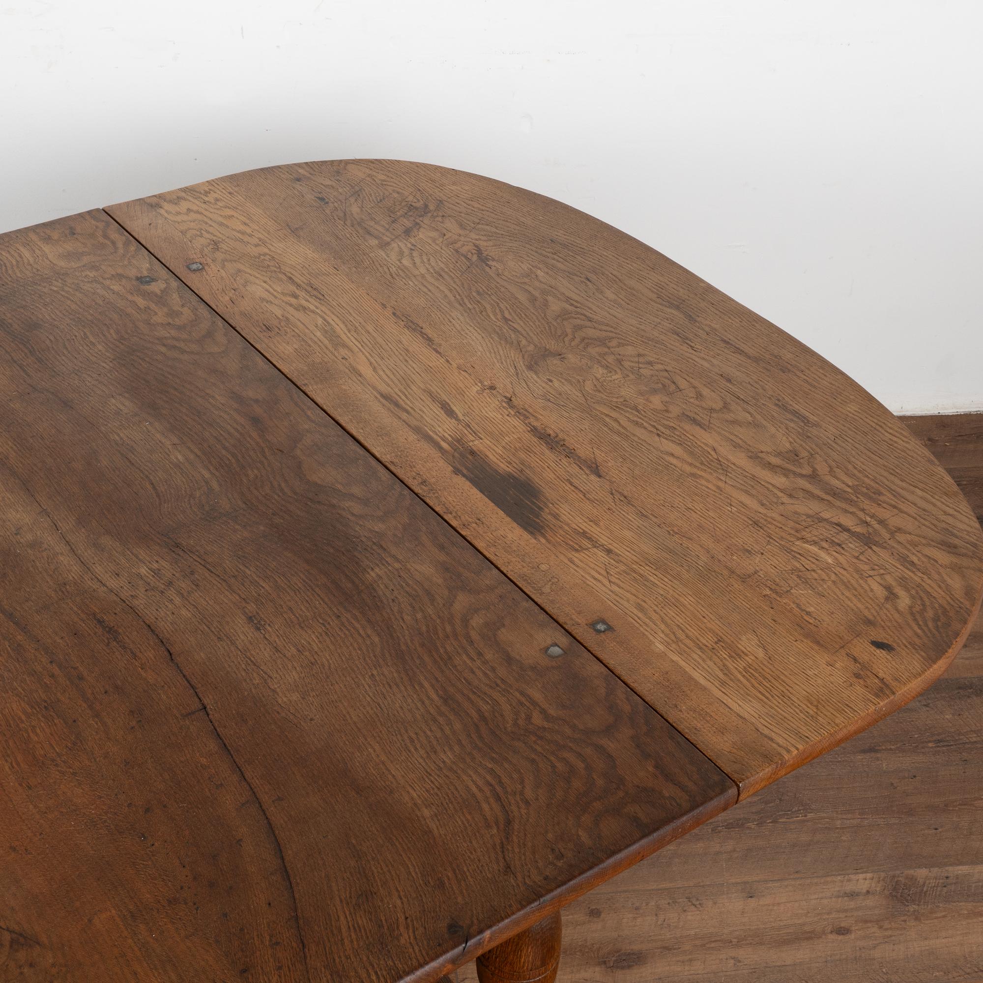 Chêne Table de salle à manger à abattant en Oak, Danemark vers 1800 en vente