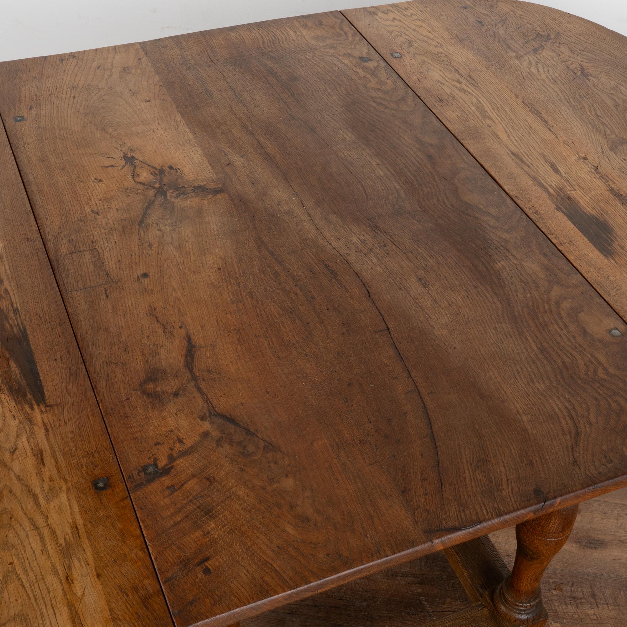 Table de salle à manger à abattant en Oak, Danemark vers 1800 en vente 1