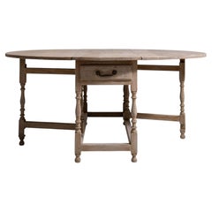 Oak Drop-Leaf Table