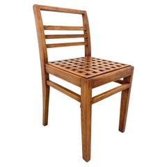 Oak Duckboard Chair Model 103 by René Gabriel, 1941