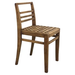 Oak Duckboard Chair Model 103 by René Gabriel, 1941