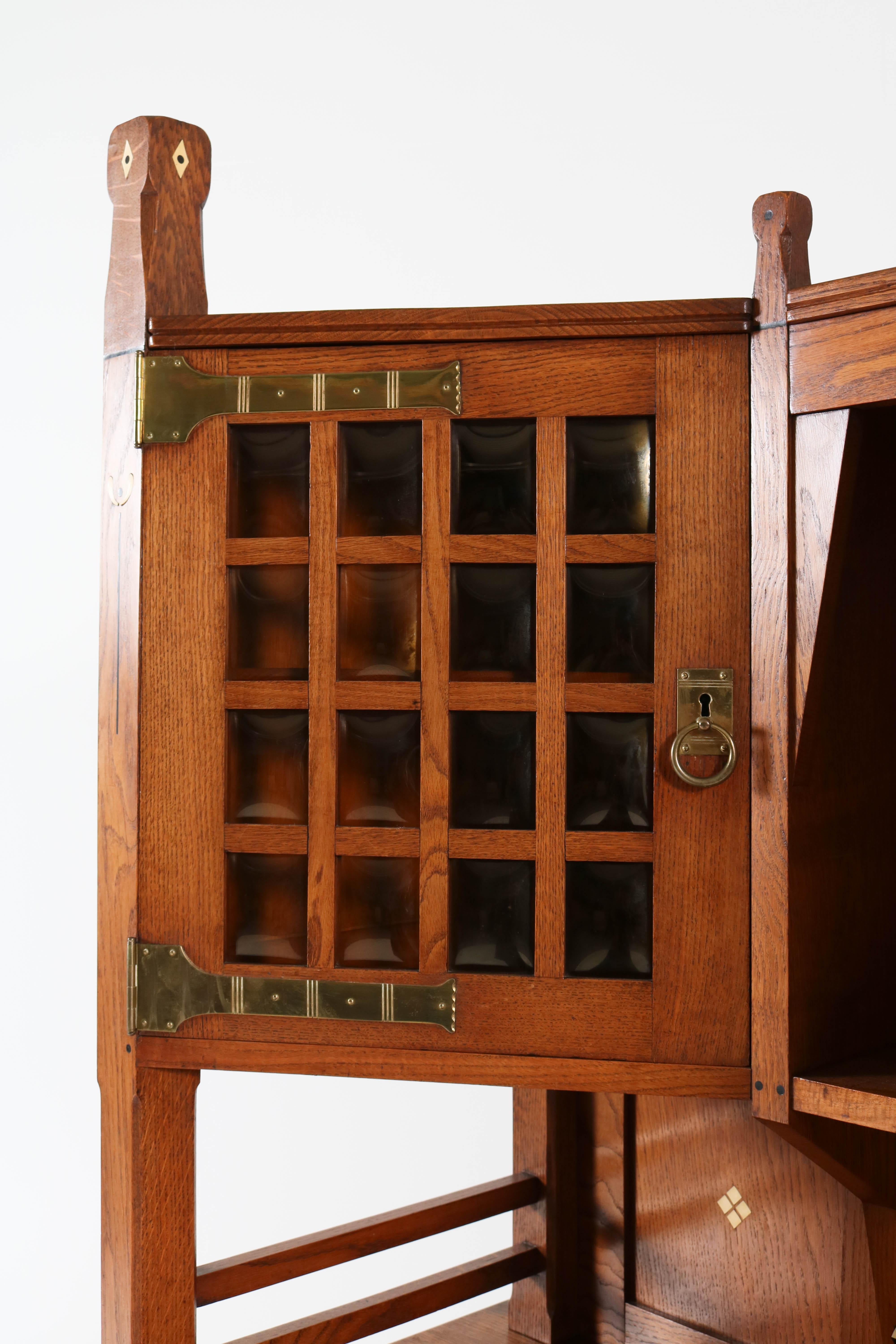 Oak Dutch Art Nouveau Arts & Crafts Sideboard by Onder den Sint-Maarten, 1900s 2