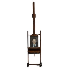 Used Oak Easel by Robinsons & Co, England circa 1920