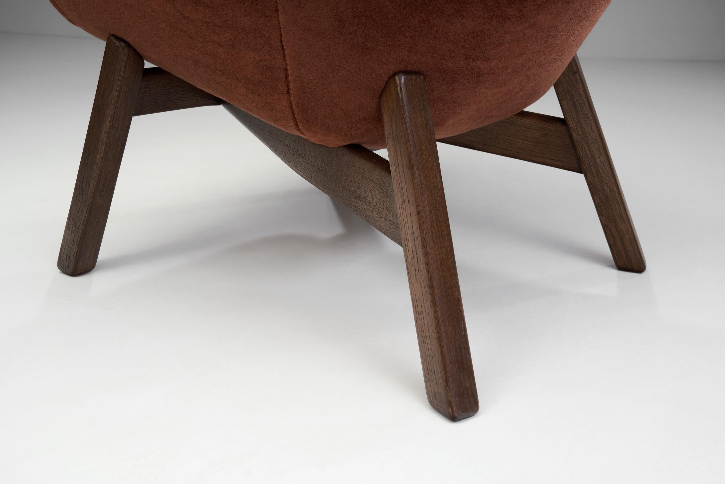 Oak Easy Chairs by Carl Gustaf Hiort af Ornäs, Finland 1950s For Sale 9