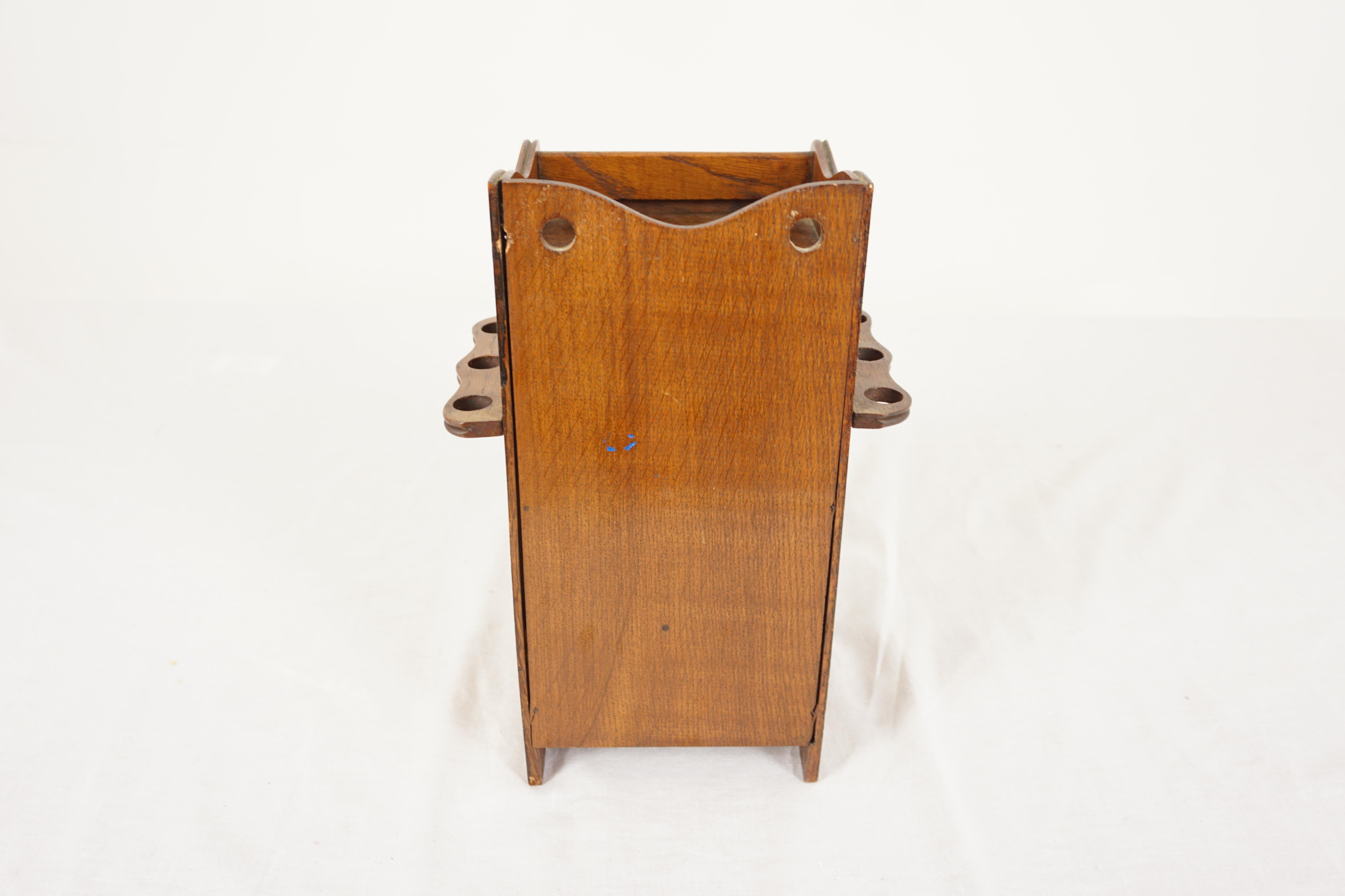 Oak Edwardian Smokers Cabinet, Collectors Cabinet, Scotland 1900, H1108 For Sale 4