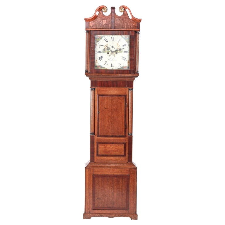 Oak Eight Day Longcase Clock For Sale at 1stDibs
