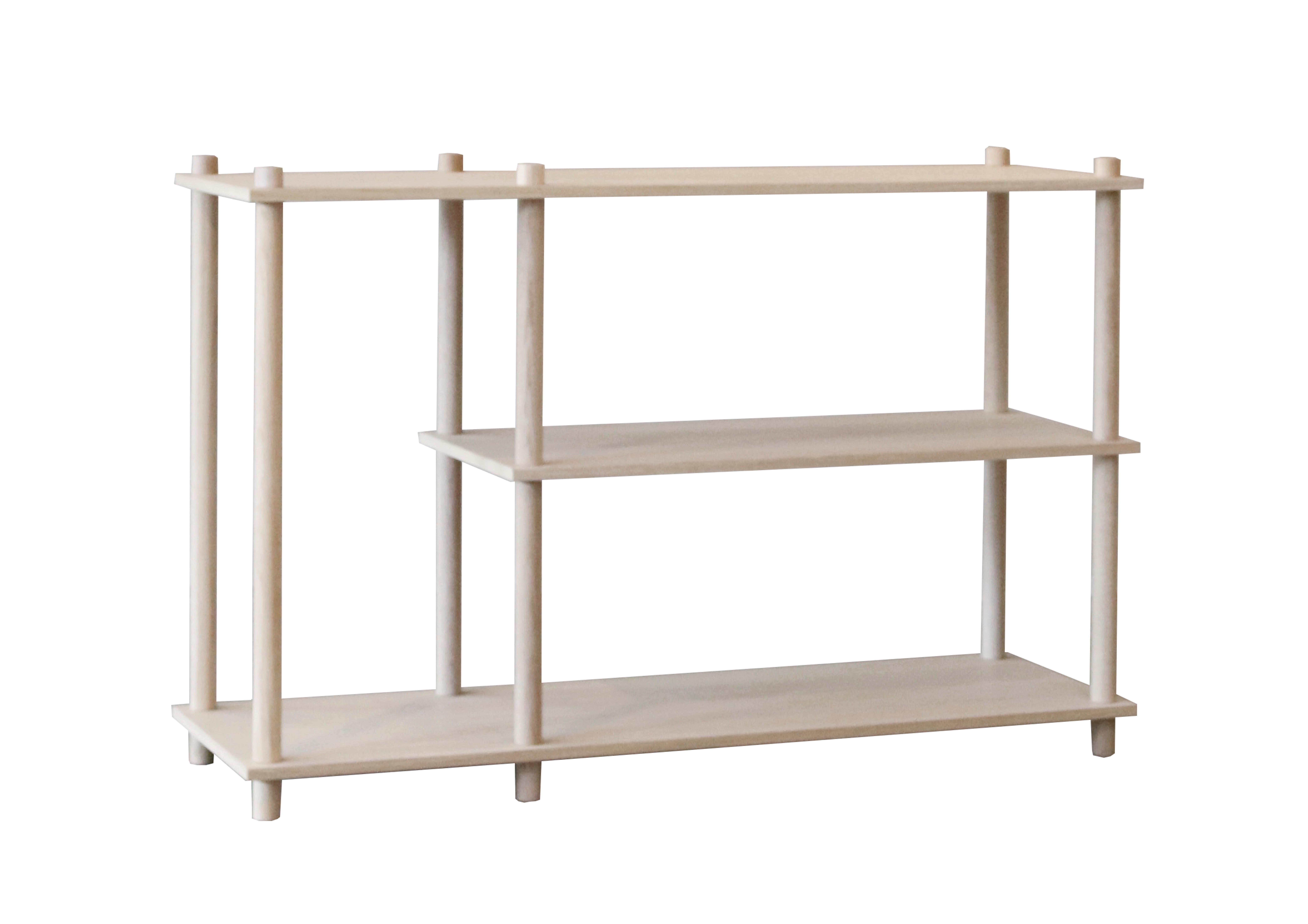 Oak elevate shelving III by Camilla Akersveen and Christopher Konings.
Materials: metal, oak.
Dimensions: D 40 x W 120 x H 78.7 cm.
Available in matt lacquered oak or black oak. Different shelving sistems available.

Camilla Akersveen and