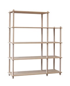 Oak Elevate Shelving IV by Camilla Akersveen and Christopher Konings