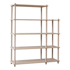 Oak Elevate Shelving IV by Camilla Akersveen and Christopher Konings