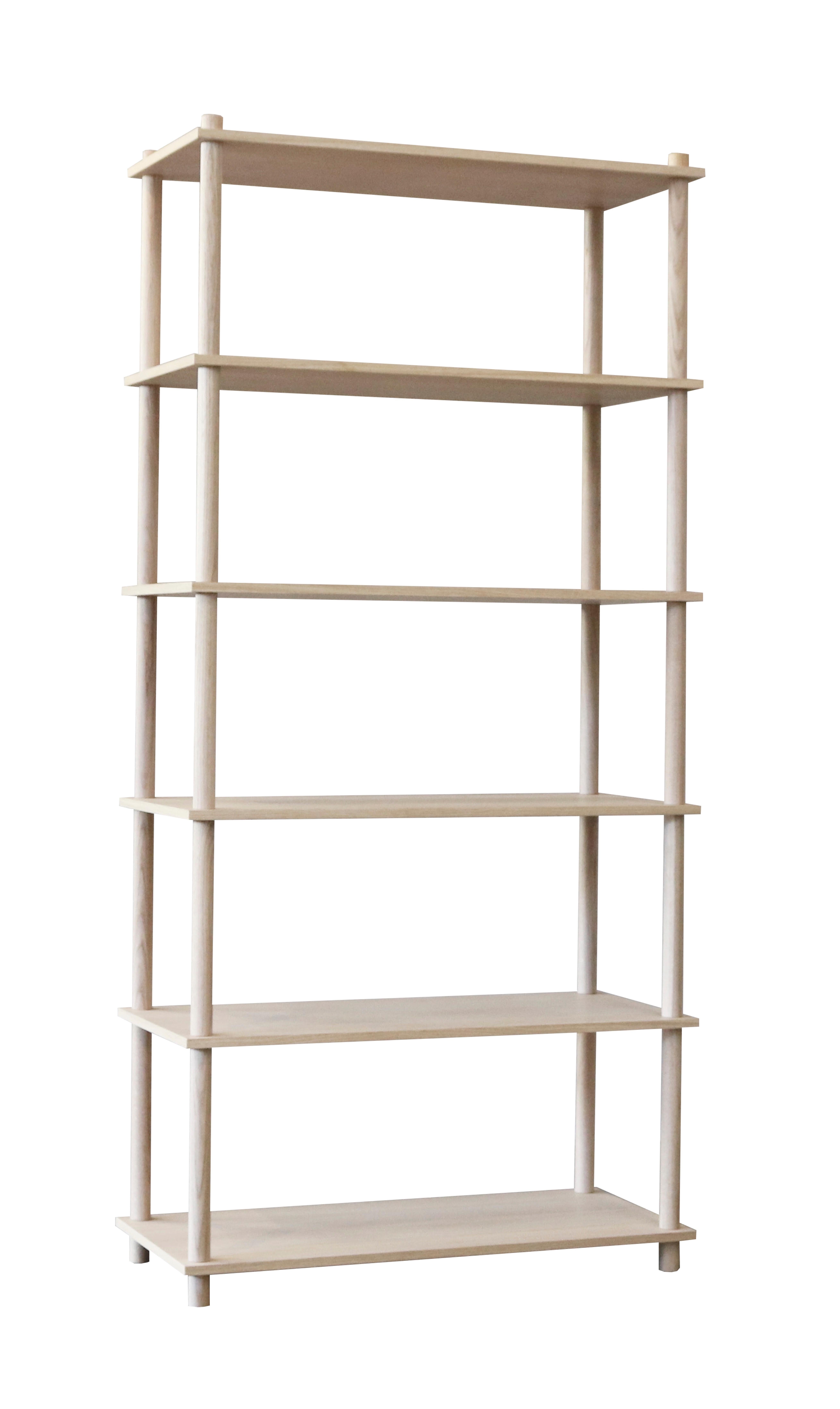 Oak elevate shelving V by Camilla Akersveen and Christopher Konings
Materials: metal, oak.
Dimensions: D 40 x W 86.8 x H 182.6 cm
Available in matt lacquered oak or black oak. Different shelving systems available.

Camilla Akersveen and
