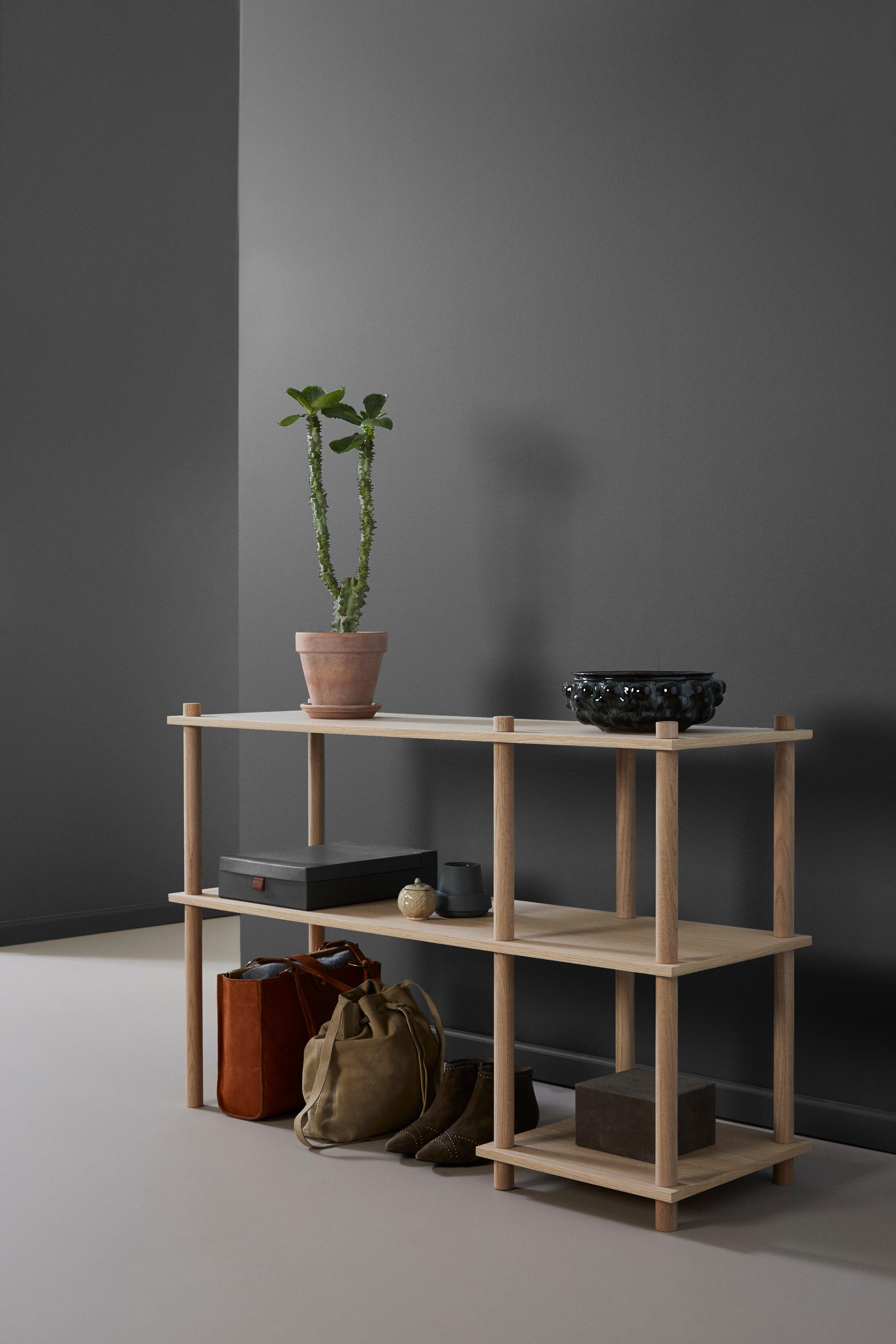 Oak Elevate Shelving V by Camilla Akersveen and Christopher Konings For Sale 1