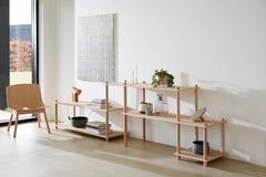 Oak Elevate Shelving viii by Camilla Akersveen and Christopher Konings