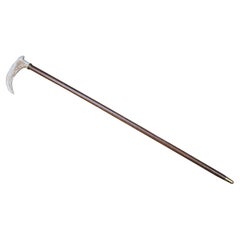Oak Elk Stag Horn Antler Handle Walking Stick Cane Scottish Thistle 36"