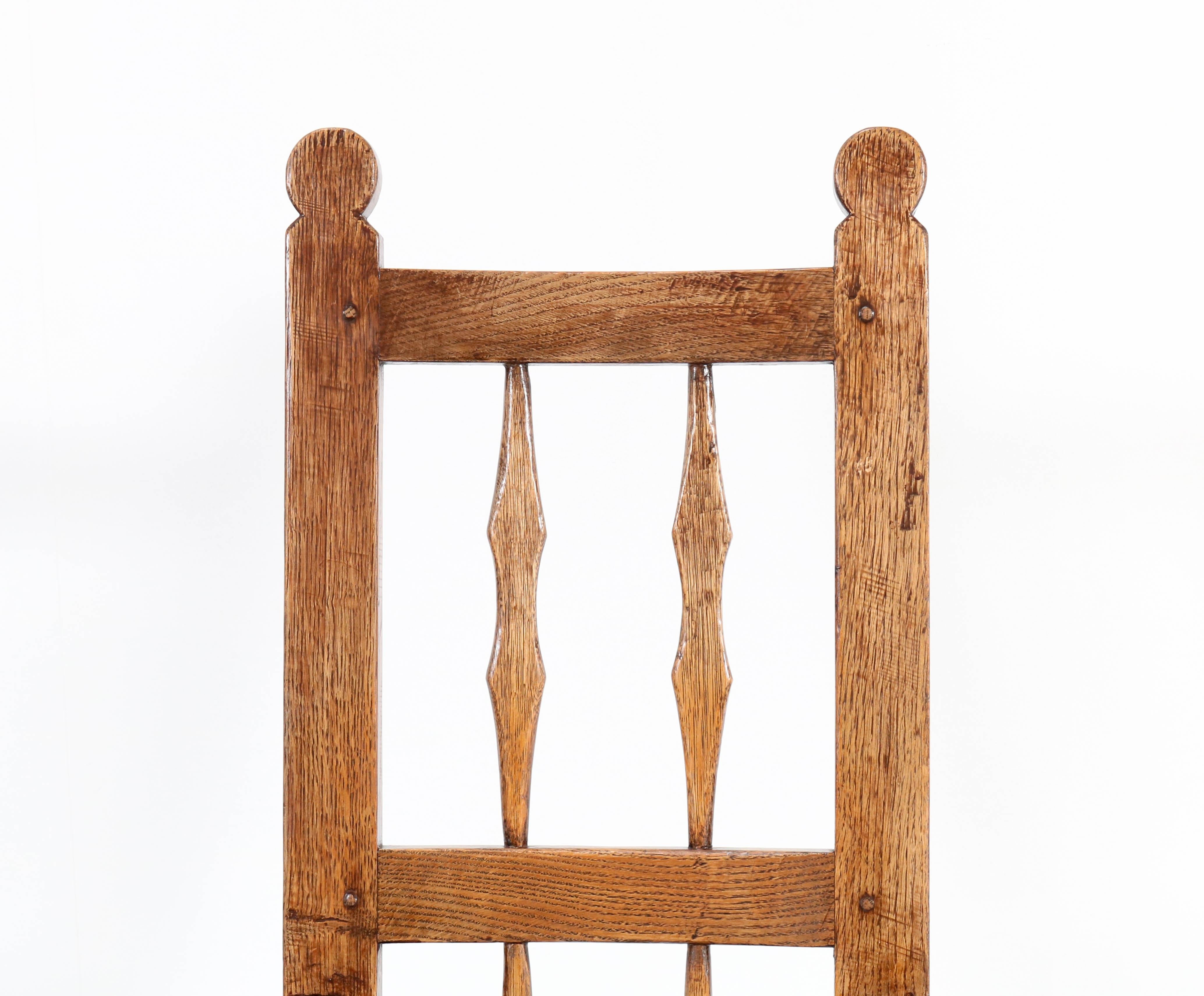 Oak English Country Armchair, 1900s 2