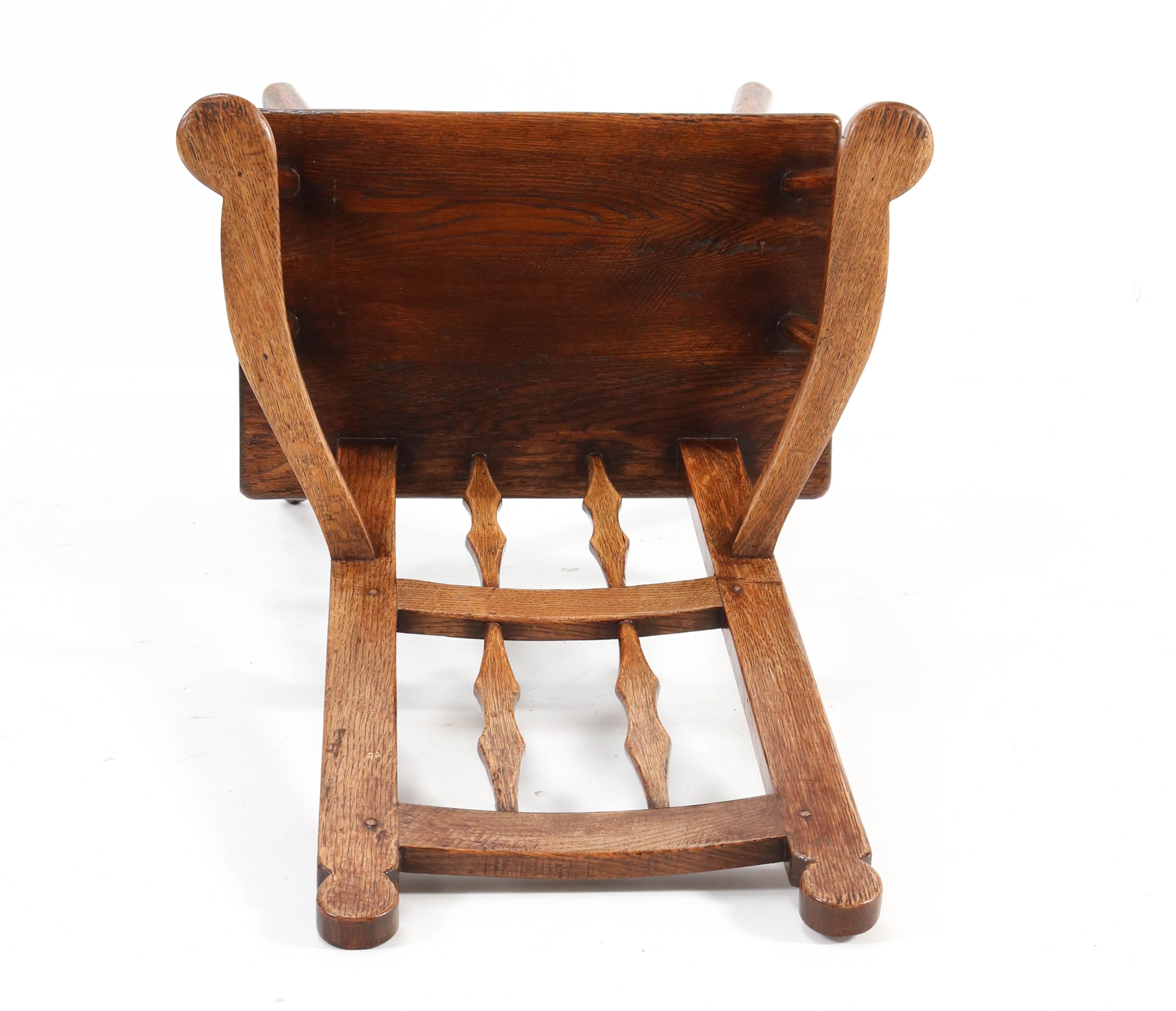 Oak English Country Armchair, 1900s 4