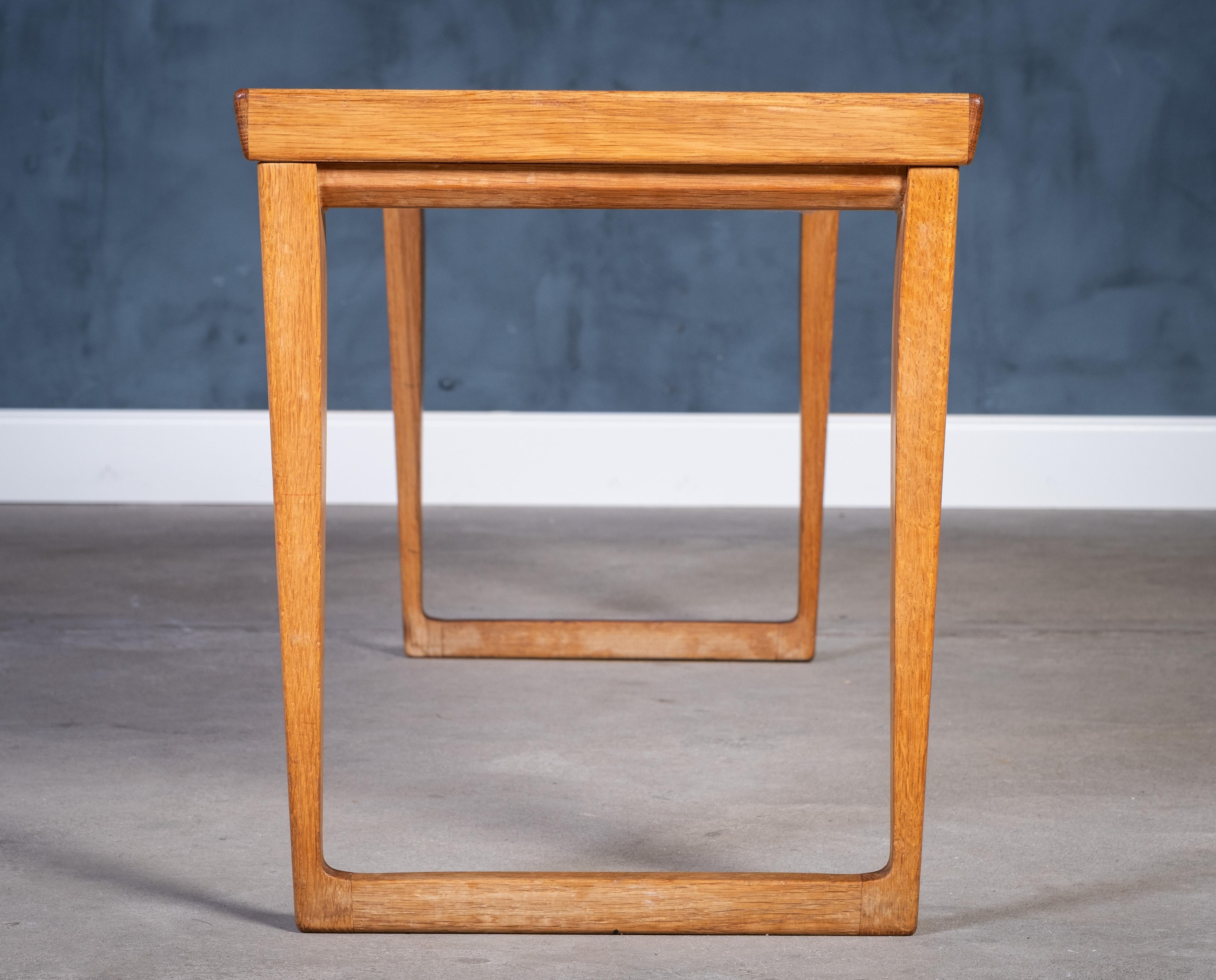 Eichenholz-Eingangsbank von Aksel Kjersgaard, Dänemark, 1960er Jahre (Mitte des 20. Jahrhunderts) im Angebot