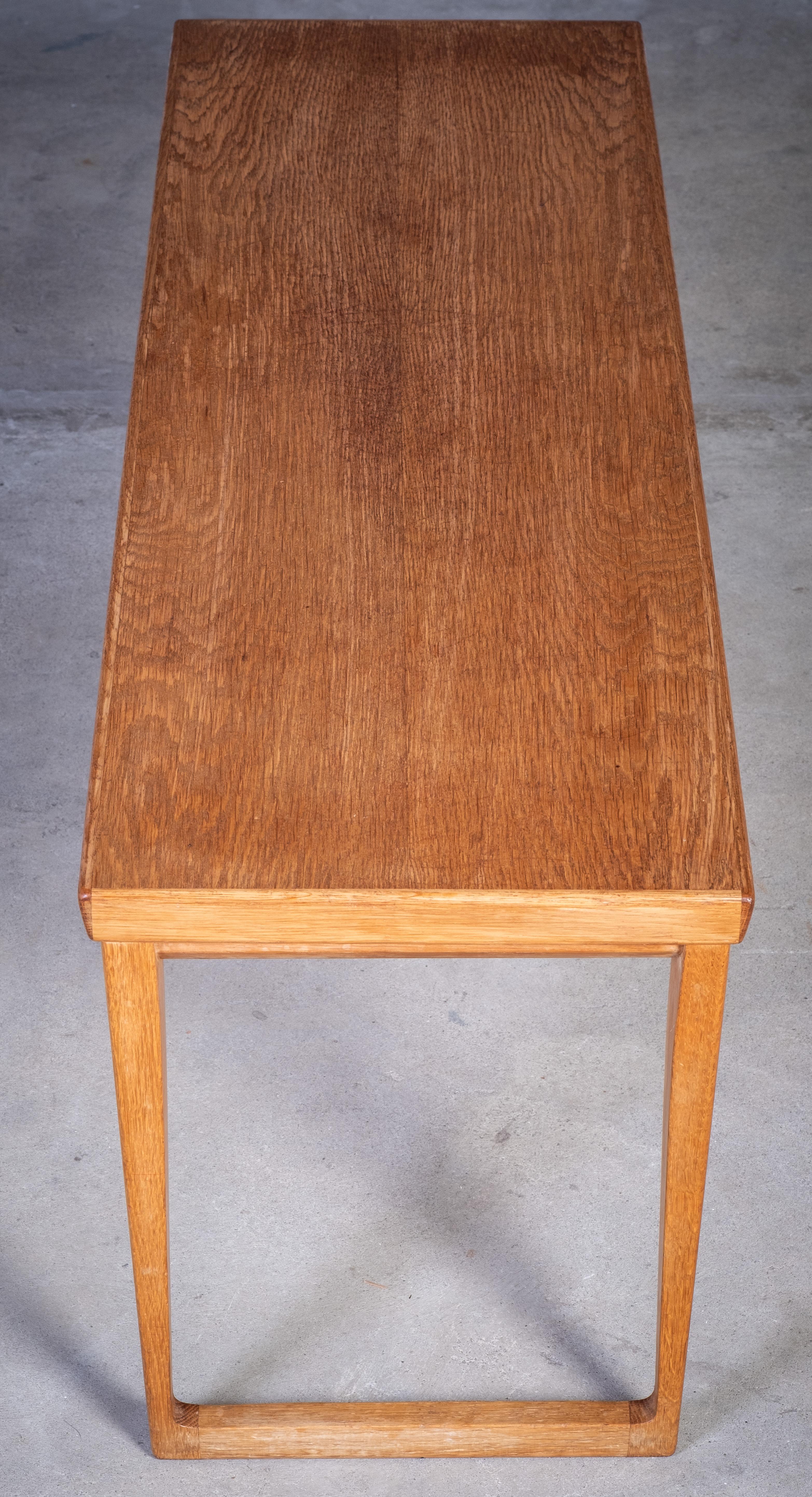 Eichenholz-Eingangsbank von Aksel Kjersgaard, Dänemark, 1960er Jahre im Angebot 1