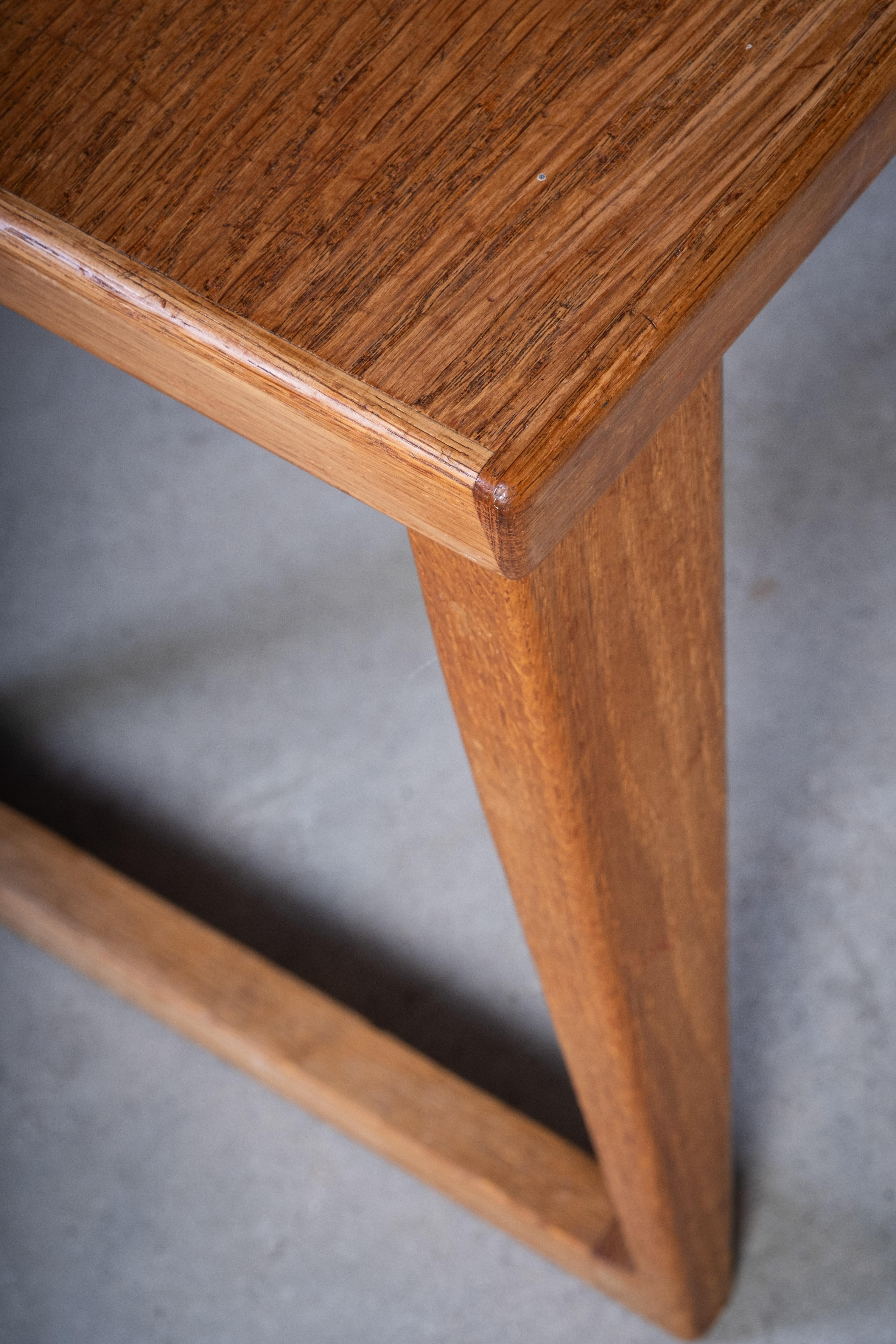 Eichenholz-Eingangsbank von Aksel Kjersgaard, Dänemark, 1960er Jahre im Angebot 3