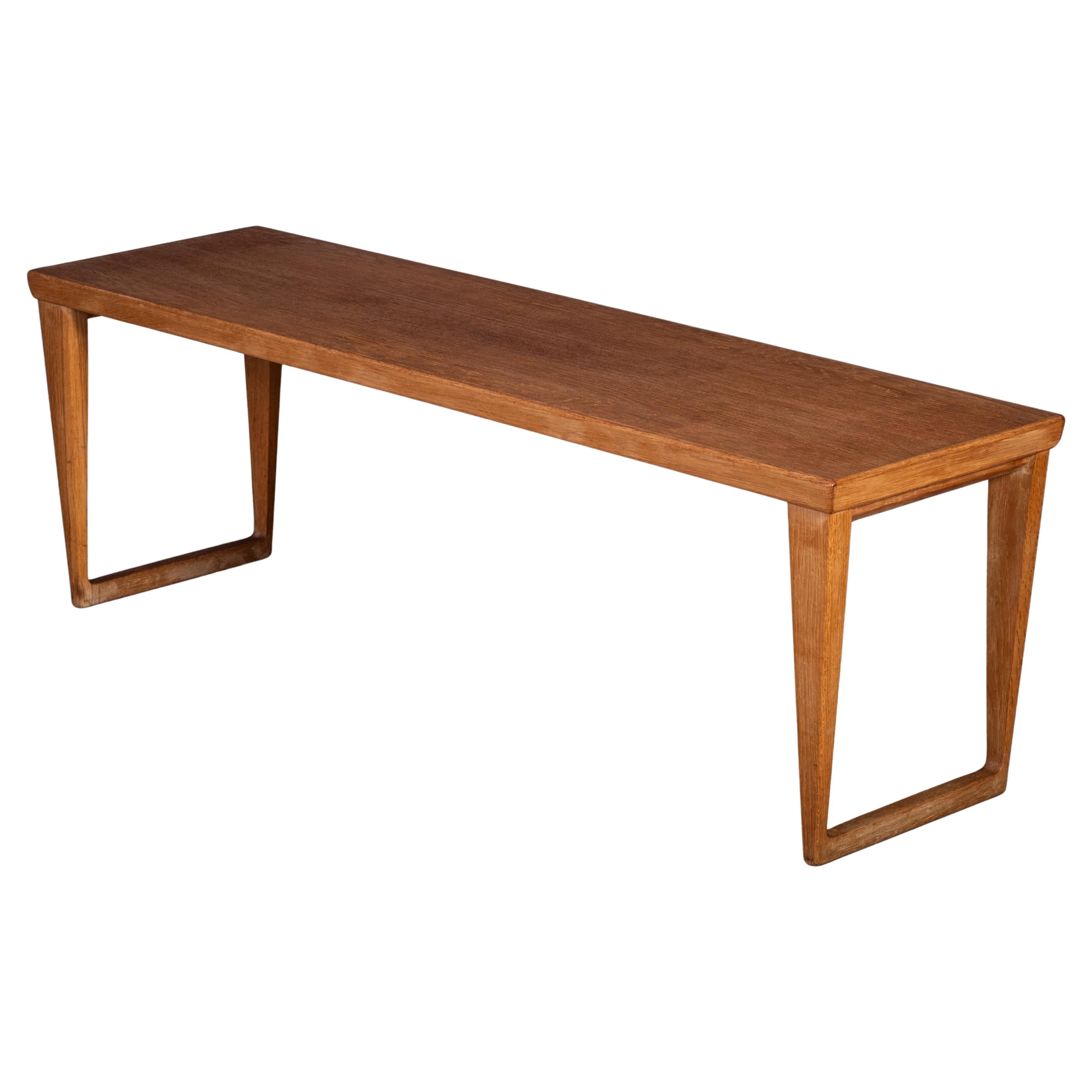 Oak Entryway Bench by Aksel Kjersgaard, Denmark, 1960s