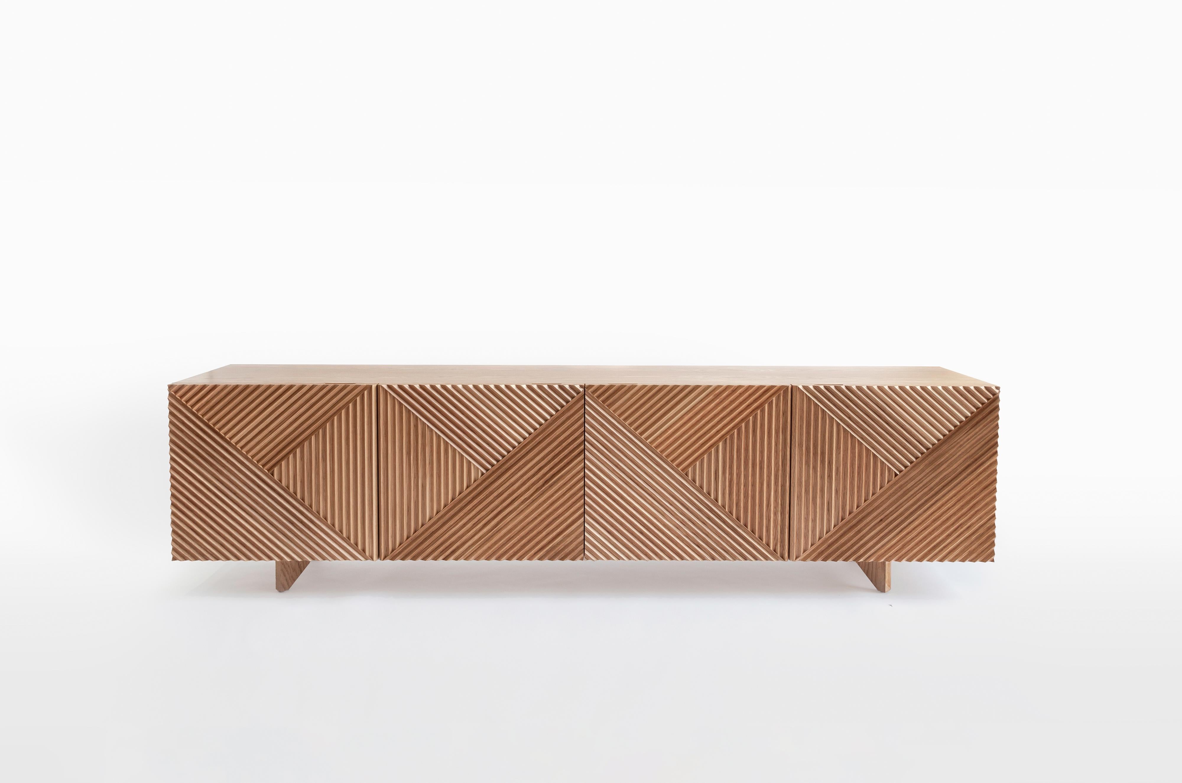 Oak Enzo sideboard by Rosanna Ceravolo
Dimensions: W 220 x D 46 x H 68 cm
Materials: Solid american oak fronts, polyurethane spray finish.
Also available in different dimensions and materials.


Rosanna Ceravolo is a Melbourne based architect