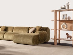 OAK Étagère Bookcase with Sculptural Open Display Shelves - Contemporary