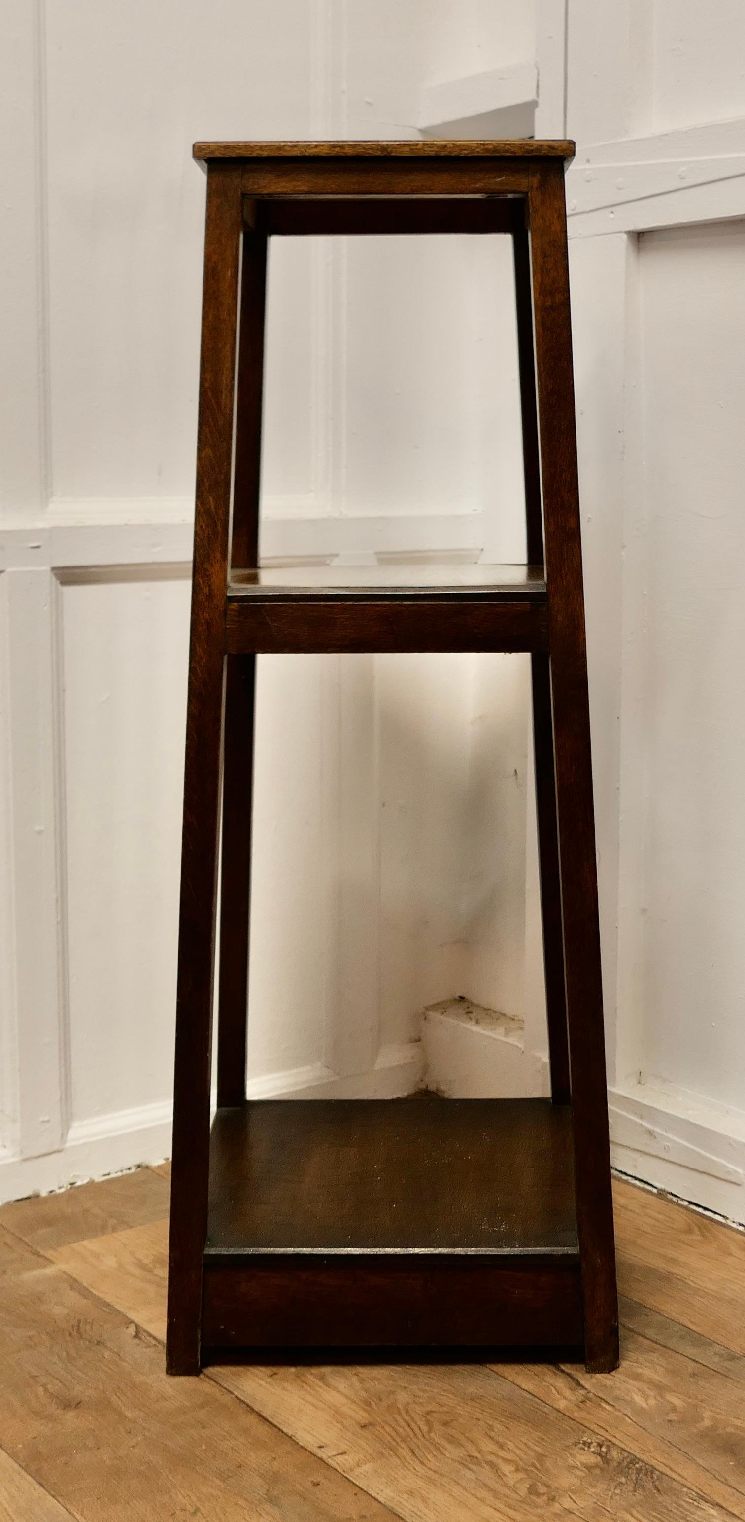 Oak Etagere or Plant Stand  This is a very useful piece  For Sale 2