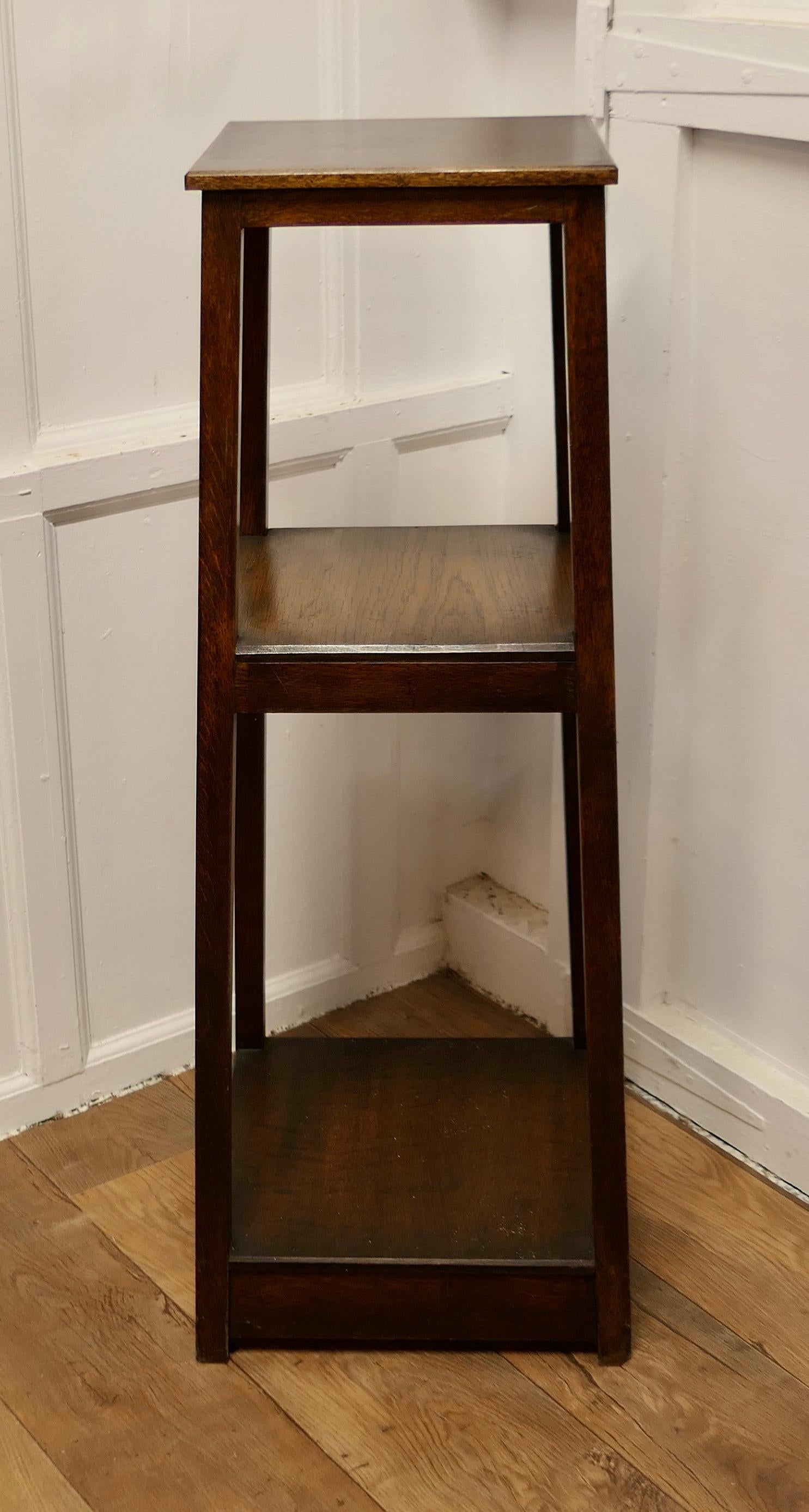 Oak Etagere or Plant Stand  This is a very useful piece  For Sale 3