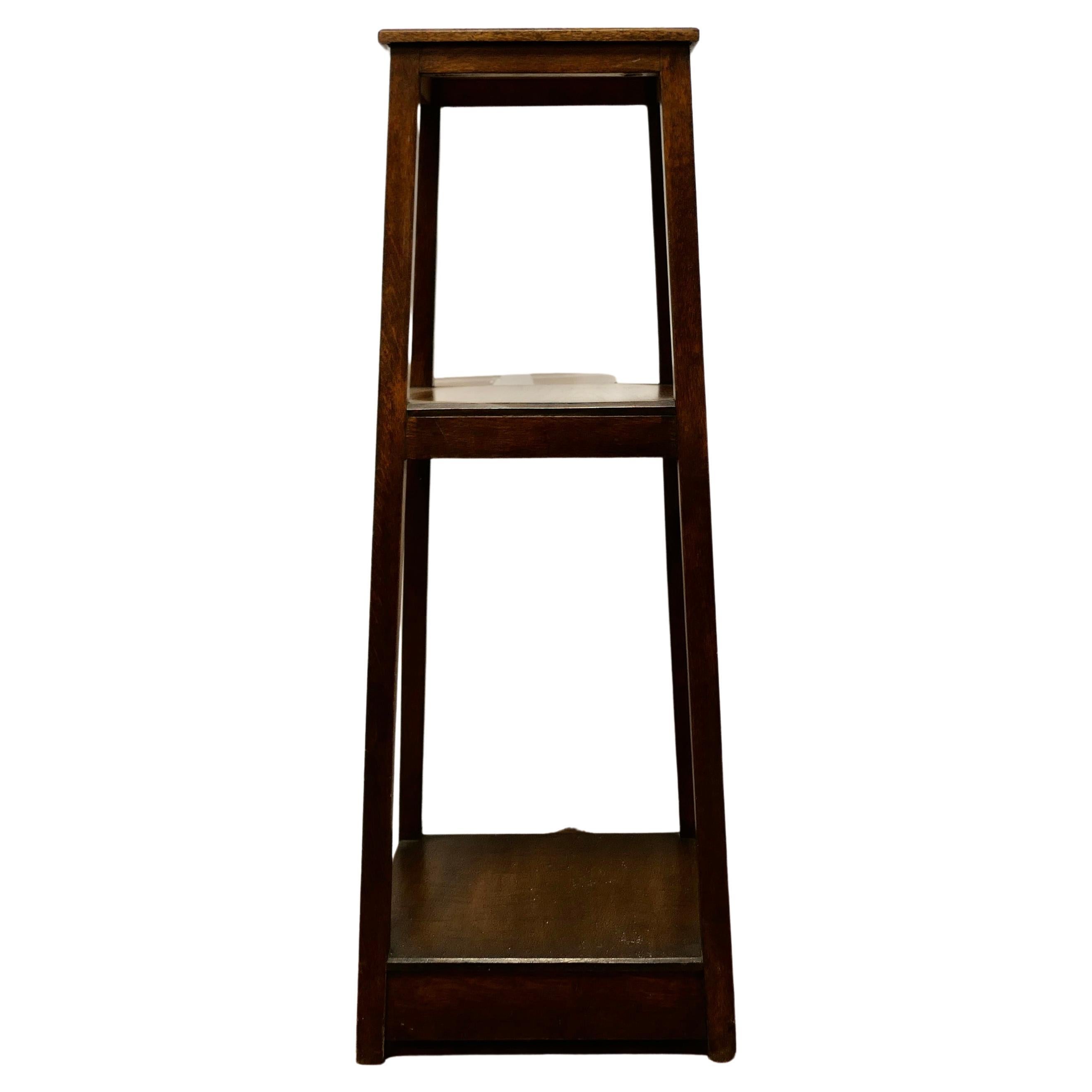 Oak Etagere or Plant Stand  This is a very useful piece  For Sale