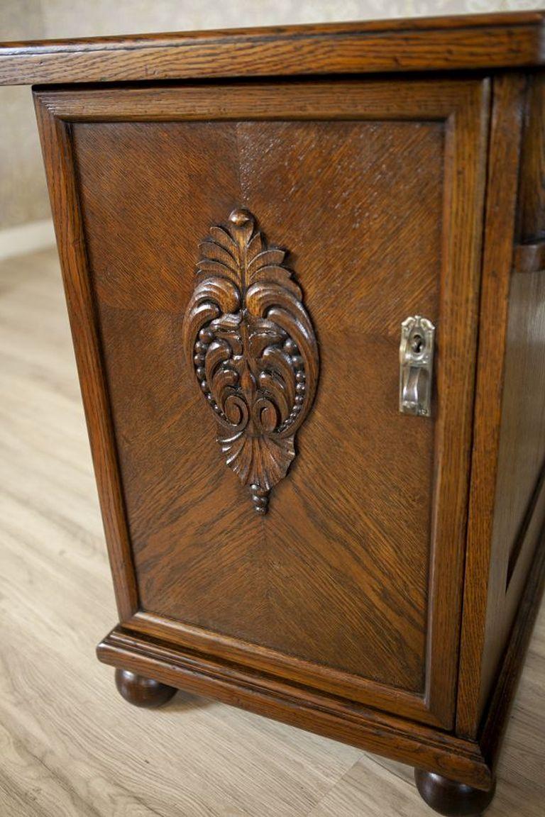 Scrivania direzionale in Oak degli anni '30 in vendita 3