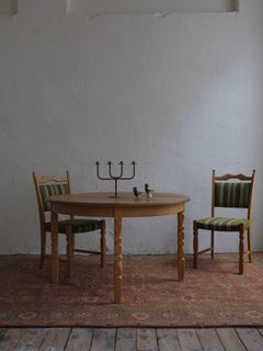 Oak Extendable Dining Table, Henning Kjaernulf, Denmark 1950s