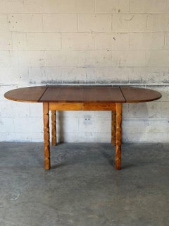 Oak Extendable Dining Table with Pull-Out Leaves Danish Mid-Century Modern 1960s