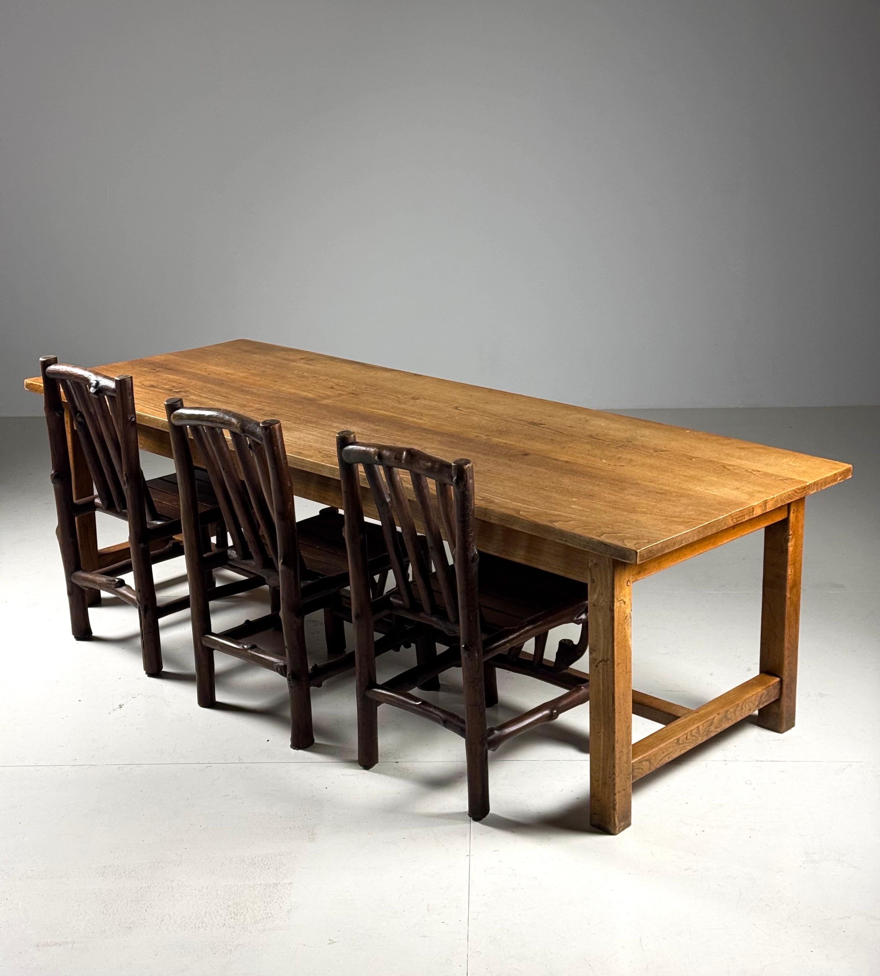 Table à manger de ferme 250 cm en vente 9