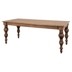 Oak Farmhouse Dining Table