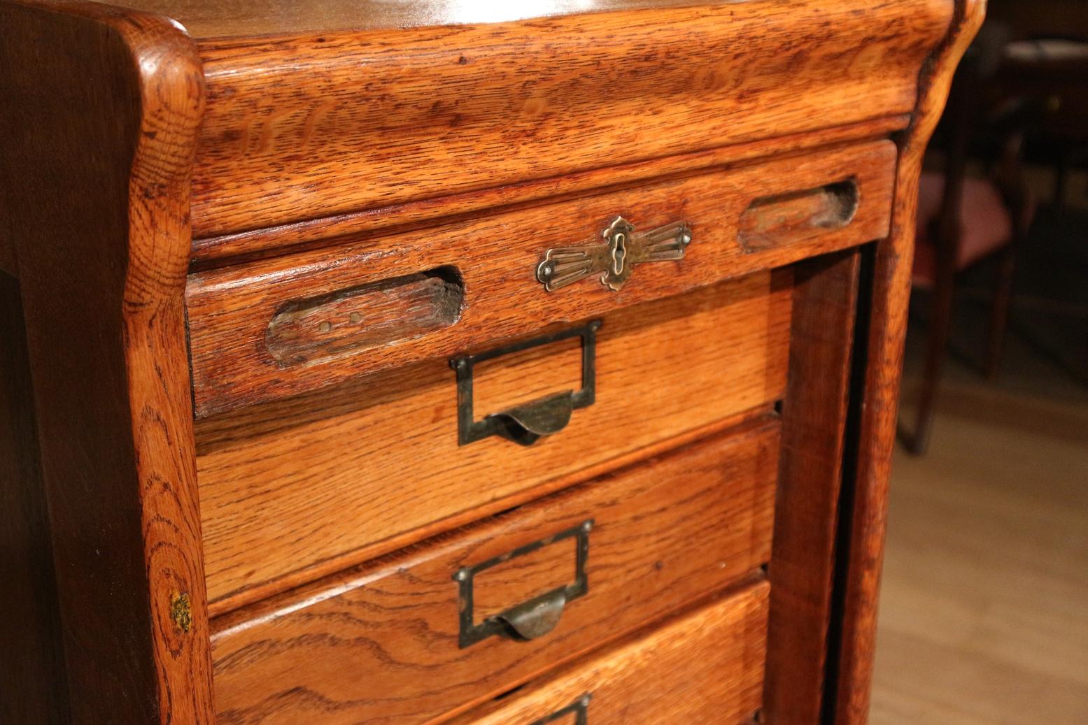 Oak File Cabinet 1