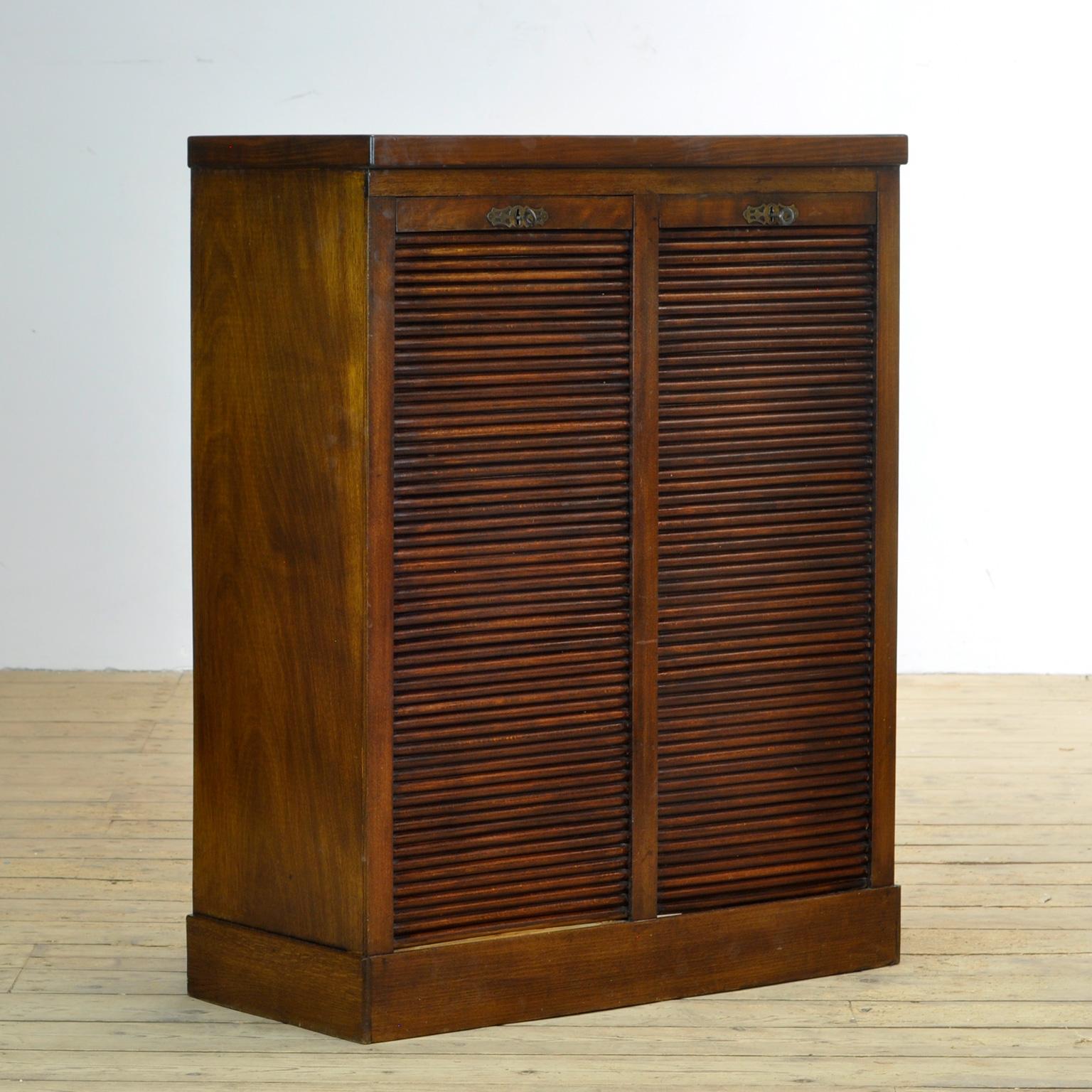Industrial Oak Filing Cabinet, 1920s