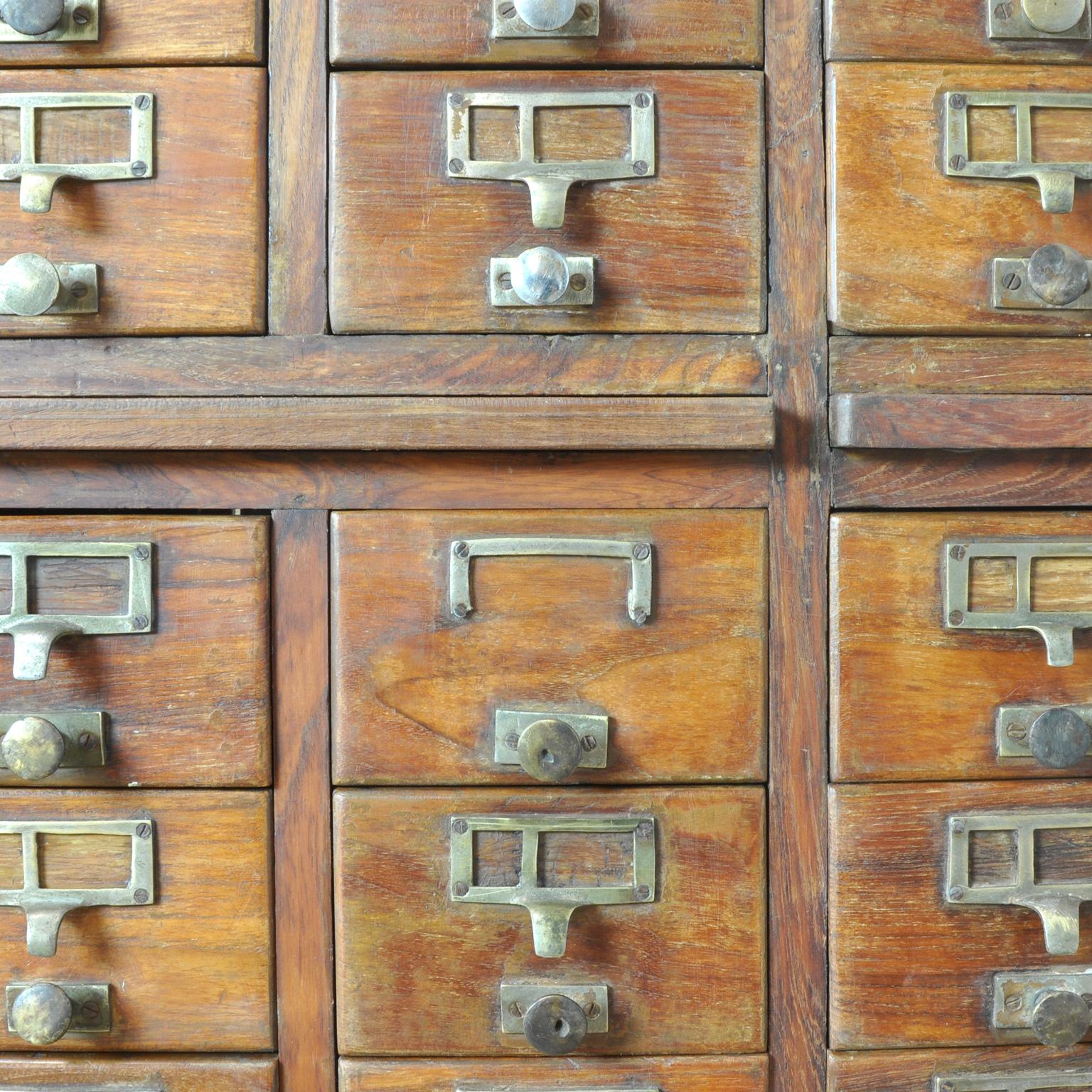 Oak Filing Cabinet, 1940s 4