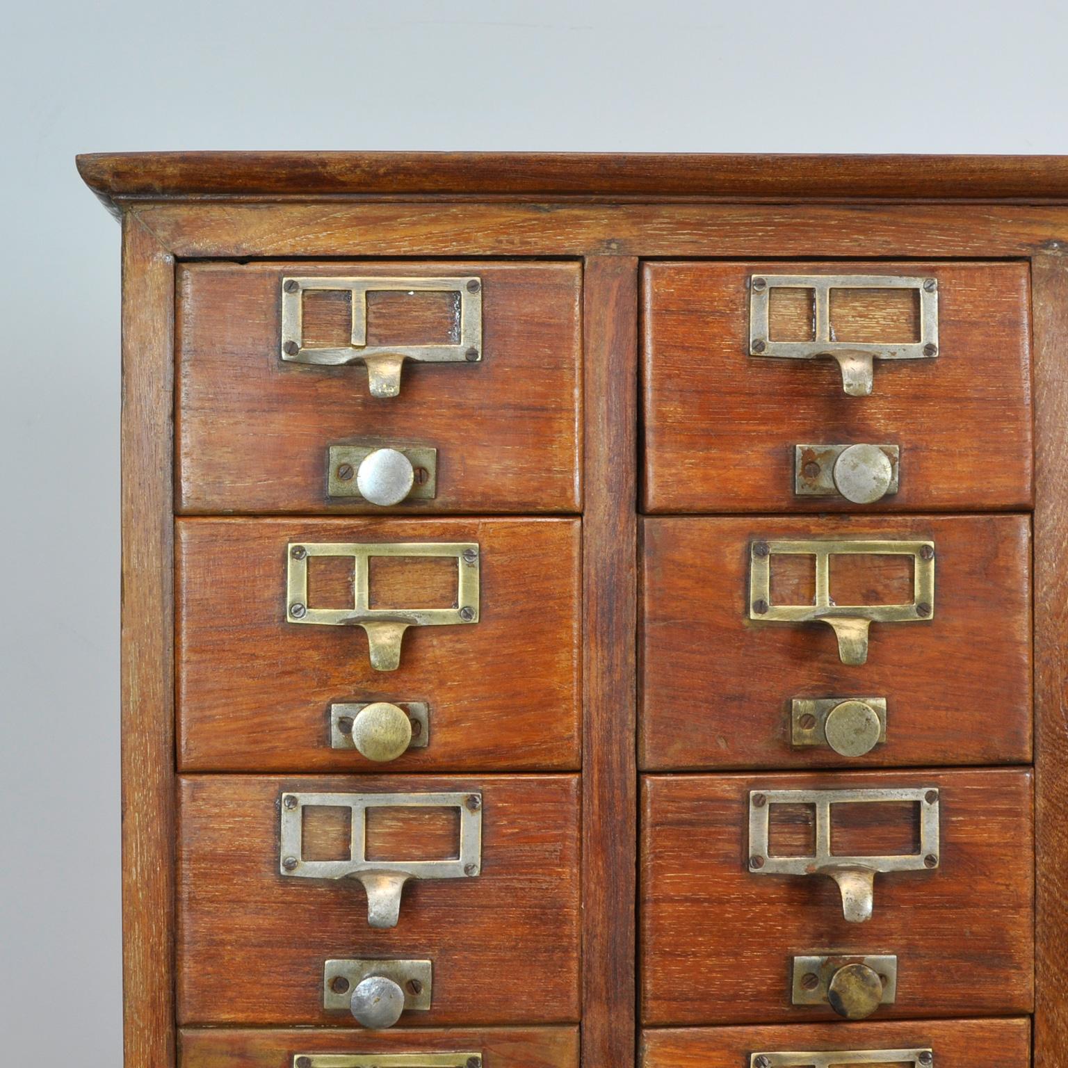 Oak Filing Cabinet, 1940s 7