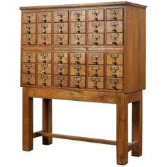 Oak Filing Cabinet, 1940s