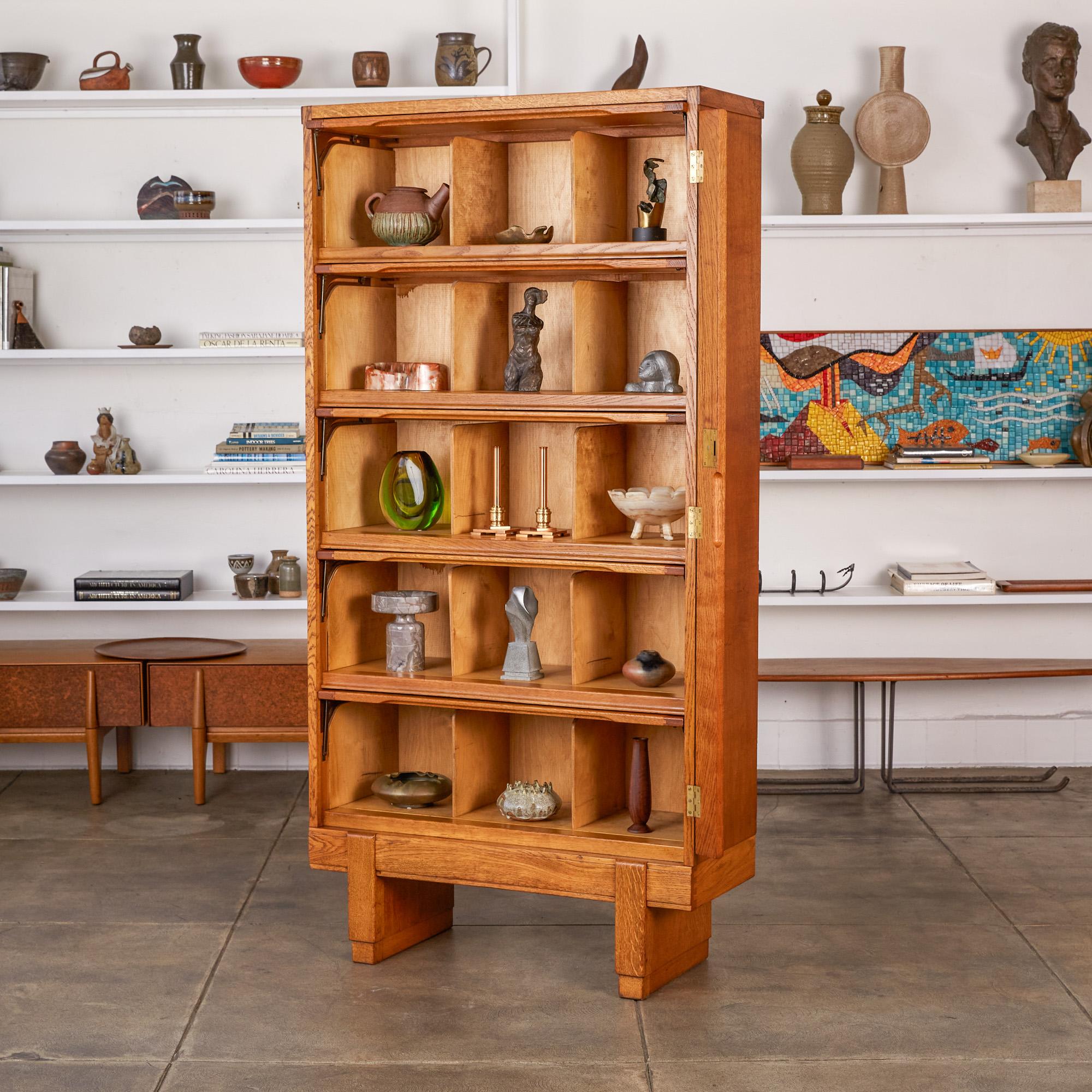 Mid-20th Century Oak Filing Cabinet by ER Staverton